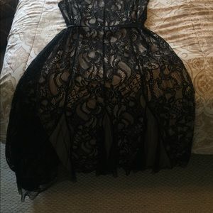 Lace Black Formal Dress